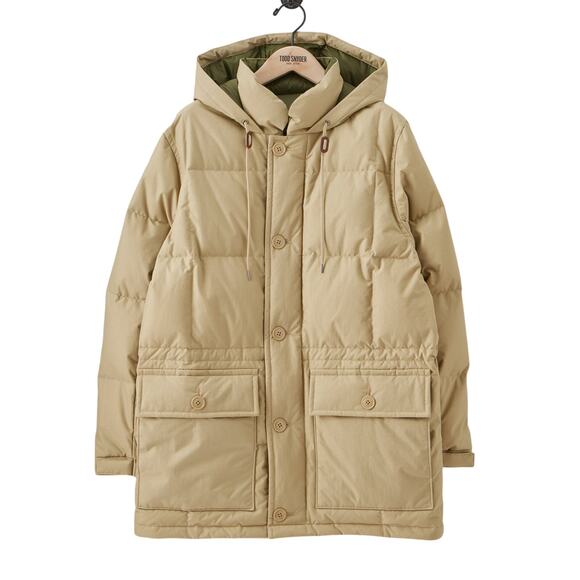 Todd Snyder Jackets & Blazers - Todd Snyder Tan Nylon Japanese Mid Down Parka Jacket Size L